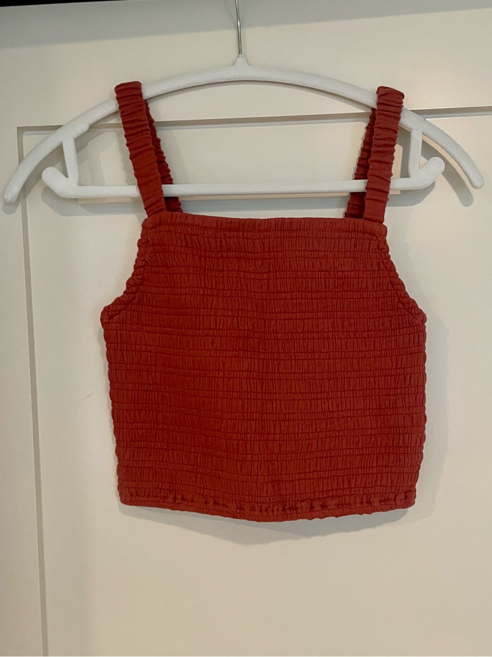 Marine Layer | NWT Lila Double Cloth Tank | Rust XS - Picture 2 of 7